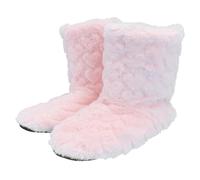 TEHAUX Zapatillas Bota Mujer Cálidas y Antideslizantes para Casa en Otoño E Invierno, Forro de Algodón y Terciopelo, Diseño Simple y Cómodo para Uso Interior
