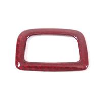 TEHDFG Accesorios de Coche compatibles con Corvette C8 2020-2023, Fibra de Carbono auténtica, Adhesivo for el Marco del Interruptor del Maletero y el portón Trasero.(Red Carbon Fiber)