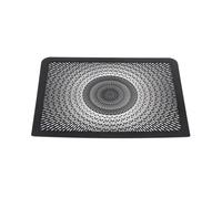 TEHDFG Embellecedor de Malla for bocina de Coche, Compatible con Jaguar F-Type 2013-2022, de Acero Inoxidable, Color Negro, for salpicadero de Coche, Accesorios Interiores.