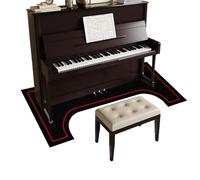 Tehocwiz Alfombra para Piano Insonorizada Antideslizantes Alfombra for Piano Vertical Alfombra Bateria Electronica Protector Alfombra para Piano y Otros Instrumentos 160 cm x 70 cm