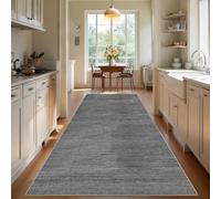 TEHWDAIYOU Alfombra de Pasillo y Cocina Lavable Antideslizante Alfombra Corredor Tapete Larga Alfombra para Pasillos Felpudo Entrada Lavadero 40 x 120 cm Moqueta por Metros Alfombra Cocina Gris