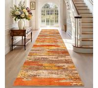 TEHWDAIYOU Vintage Alfombras de Pasillo 40 x 120 cm Antideslizante Lavable Lavadora Tapetes Larga Cocina Habitacion Pie de Cama Exterior Terraza Pelo Corto