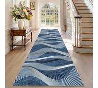 TEHWDAIYOU Vintage Alfombras de Pasillo 40 x 150 cm Antideslizante Lavable Lavadora Tapetes Larga Cocina Habitacion Pie de Cama Exterior Terraza Pelo Corto