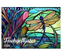 Teichgeflüster (Tischkalender 2026 DIN A5 quer), CALVENDO Monatskalender: Tiere am Teich in farbigem Glas