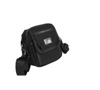 TEidea Mochilas Escolares Bolso De Hombro De Lona para Estudiante Masculino Y Femenino De Estilo Moderno, Bandolera Pequeña De Calle, Billetera para Teléfono Móvil-Negro