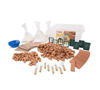 Teifoc- Building Group Set Juego Educativo de Bloques de Piedra, Multicolor, School Pack TEI 502