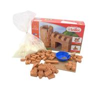 Teifoc - Juego de construcción de Piedra - Castillo/portalápices, Juguetes creativos para niños a partir de 6 años, Juguetes Montessori