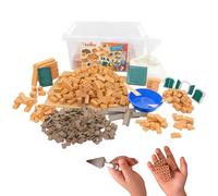 teifoc - Kit de construcción de piedra, 850 mini ladrillos para proyectos de bricolaje, kit de manualidades para niños a partir de 6, 7 y 8 años y adultos, juguete creativo