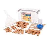 Teifoc Bloques de construcción TEI 1000 – Azul, Marrón, Gris – Niño 6 años – Basic Set