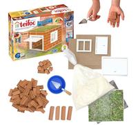 Teifoc Teifoc-T4060 Tei 4060 Set Construcción Garaje con Auténticas Ziegeln, Multicolor (Eitech T4060)