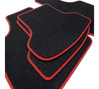 teileplus24 Alfombrillas para BMW X5 G05 | Ajuste perfecto 4 piezas Fijación Antideslizante Velour Ribete Costuras decorativas