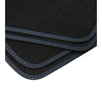 teileplus24 BDV641 Alfombrillas de Terciopelo con Doble Costura para BMW 1 Series E87 2004-2011