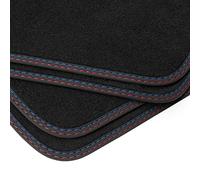 teileplus24 BDV646 Alfombrillas de Terciopelo con Doble Costura para BMW 3 Series E46 1998-2006