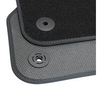 teileplus24 BGF416 Alfombrillas Todo el año para VW T-Roc 2017- Impermeable, Costura:Negro