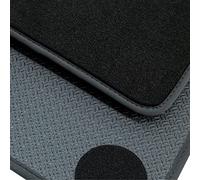 teileplus24 BGF650 Alfombrillas Todo el año para BMW i3 I01 2013-2020 Impermeable, Costura:Negro