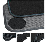 teileplus24 BGF650-N1N-FBA Alfombrillas Todo el año para BMW i3 I01 2013-2020 Impermeable, Costura:Azul