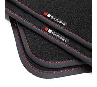 teileplus24 EF102 Alfombrillas Exclusive-Line Design para Audi A3 8P 8PA 2003-2012 Costuras Decorativas, Costura:Rojo