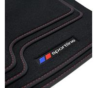 teileplus24 F668 Alfombras de Goma Sportline Design para BMW X3 E83 2003-2010