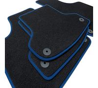 teileplus24 NL-116 Alfombrillas para VW T-Roc Coche de Primera Calidad Costura Decorativa, Bordes:Azul