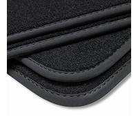 teileplus24 V331 Alfombrillas Velours para Seat Leon 3 III 5F ST 2012-2020 Protección Alfombra Ductor, Costura:Negro