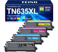 TEINO Cartucho de tóner compatible TN635XL de repuesto para Brother TN635XL TN635 TN 635XL TN-635XL para usar con impresora MFC-L8930CDW HL-L8430CDW HL-L8430CDWT HL-L8570CDW MFC-L8730CDW MFC-L8970CDW