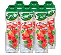 Teisseire Fraise - Frambuesa (Fraise - Framboise) Zero - Sin azúcar para refrescos, 6 x 600 ml