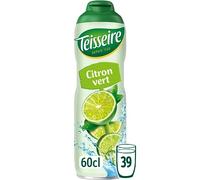 Teisseire Jarabe de Limón Verde para Bebida Refrescante, Cócteles, Bidón Reciclable 60cl