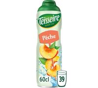 Teisseire Jarabe de Melocotón para Bebida Refrescante, Cócteles, Bidón Reciclable 60cl