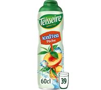 Teisseire Jarabe Sabor Té Helado Melocotón para Bebida Refrescante, Cócteles, Bidón 60cl