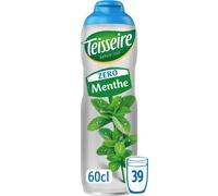 Teisseire Zero Azúcar, Jarabe de Menta Verde para Bebida Refrescante, Cócteles, Bidón 60cl
