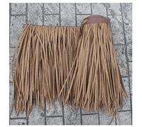 Teja De Paja Artificial, Paja Falsa, Plástico PE PVC, Techo De Paja Artificial, Ladrillo Antiguo, Paisaje De Jardín Decorativo, Fire Thatch Roof Pavilion(Yellow d,0.5x15m/1.64X49.2ft)