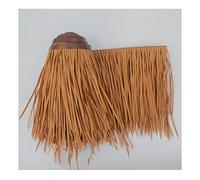 Teja De Paja Artificial, Paja Falsa, Plástico PE PVC, Techo De Paja Artificial, Ladrillo Antiguo, Paisaje De Jardín Decorativo, 0.5X1m Paja Artificial Techo(Yellow f,0.5x4m/1.64X13.1ft)