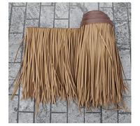 Teja De Paja Artificial, Paja Falsa, Plástico PE PVC, Techo De Paja Artificial, Ladrillo Antiguo, Paisaje De Jardín Decorativo, Fire Thatch Roof Pavilion(Yellow c,0.5x15m/1.64X49.2ft)