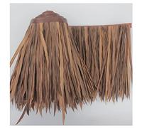 Teja de Paja simulada - Paja de plástico para decoración de pabellones, Cubierta de Patio Antigua Artificial (Amarillo, 0,5 x 7 m) - Paja Artificial Duradera y Realista