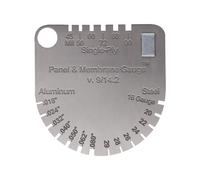 Teja de panel y membrana mejorada, reemplaza el calibre de tejas, medición de grosor y metal, grosor para techos de metal y techos de membrana, una sola capa doble