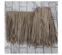 Teja de Techo de Paja Artificial de plástico Amarillo Resistente de 0,5 x 5 m - Paja Artificial para pabellón Chino, decoración de Patio Antiguo, Paja Artificial Duradera para Uso Exterior.