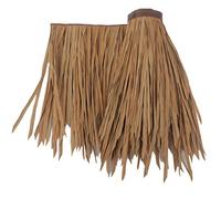 Teja de Techo de Paja Artificial - Hierba de Lana simulada para pabellón de casa de Campo, Bar de terraza y decoración de Bordes de Techo (Amarillo, 0,5 x 6 m) - Decoración Exterior Duradera