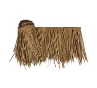 Teja de Techo de Paja Artificial Resistente - Paja de plástico simulada para decoración de Granjas y pabellones - Paja Artificial de PE en Color Amarillo (0,5 x 5 m) - Duradera, Resistente a