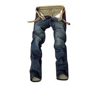 Tejanos Hombre, Jeans para Hombre De Mezclilla EláStica con Corte Recto Y Ajuste CóModo para El DíA A DíA