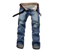 Tejanos Hombre, Jeans para Hombre De Mezclilla EláStica con Corte Recto Y Ajuste CóModo para El DíA A DíA