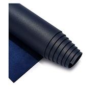 Tejas de cuero artificial, Tela de piel sintética azul oscuro de 1,38 m de ancho for tapicería (DIY), varios tamaños(1.38x30cm)