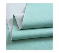 Tejas de cuero artificial, Tela de tapicería de piel sintética de poliuretano texturizada ignífuga, color verde claro, 1,4 x (0,3-10) m(1.4x30cm)
