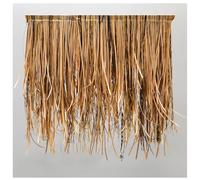 Tejas de Paja Artificial duraderas - 20 Piezas de Paja Artificial para techos, pabellones y sombrillas - Decoración Decorativa de Color Amarillo Oscuro, decoración Exterior y