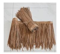 Tejas de Paja Artificial duraderas - Decoración de Techo de Paja sintética para pabellones costeros - Paja Artificial, 0,5 x 1 m (Amarillo11) Eventos al Aire Libre y Jardine