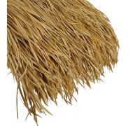 Tejas de Paja Artificial Estilo Mexicano - Cubierta para Techo de Paja PE Impermeable y Resistente a los Rayos UV para Cabañas Tiki, Palapas & Techos de Cenador (47x50cm, 6-10/m²)(Size:3pcs,Color:A)
