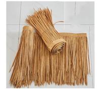 Tejas de Paja Artificial para decoración de Villas, plástico Duradero Que imita la Paja, 0,5 x 8 m, Amarillo Zonas panorámicas y estética Exterior.