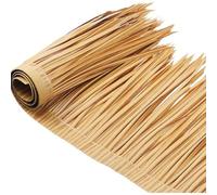 Tejas de techo de paja de imitación realistas, césped sintético de plástico para techos de paja decorativos, casas de madera, vallas y decoración de fiestas, decoración de paja artificial