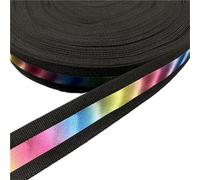 Tejas reflectantes, 25mm Reflective Edge Sewing Ribbon 5 Yards For Home And Clothing DIY Multicolor(Color-06)