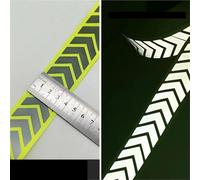 Tejas reflectantes, Green 3.8cm Reflective Fabric Arrow Tape For Sewing 1m 3m 5m(Green 3.8cmx5m)