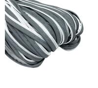 Tejas reflectantes, Reflective Fabric Edge Sewing Ribbon 5 Yards 9mm Multicolor For Home And Clothing DIY(Dark Grey)